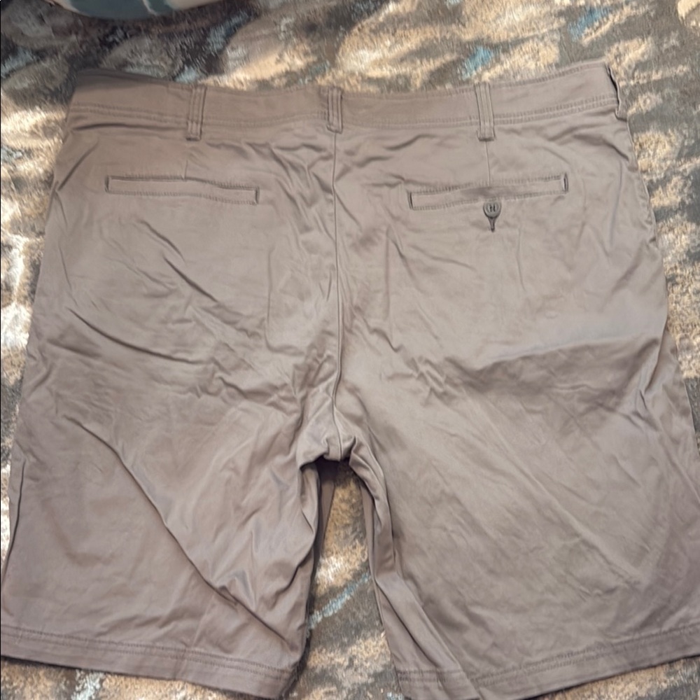 Lee Men's Brown Flat Front Shorts